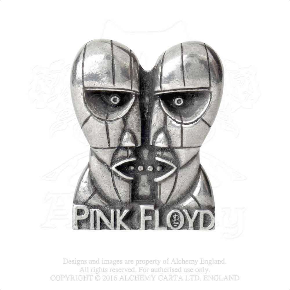 Alchemy Pink Floyd - Division Bell Heads Pin - Silver coloured